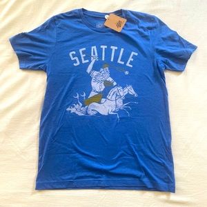 Seattle Mariners-inspired “Sea Kings” Royal Blue Neptune T-Shirt